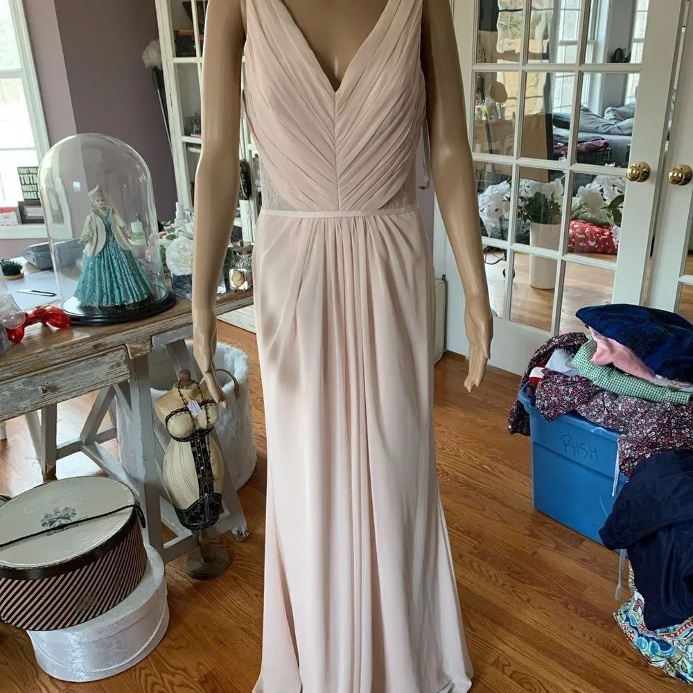Monique Lhuilier Luna Dress Gown Style 450287 in Blush sz 10 NWT